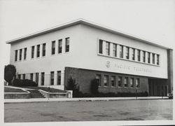 Pacific Telephone building at 125 Liberty Street, Petaluma, California, about 1955