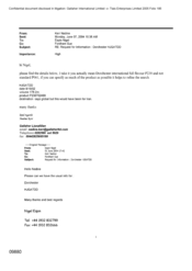 [Email from Nadine, Kerr to Nigel Espin regarding request for information on Dorchester]