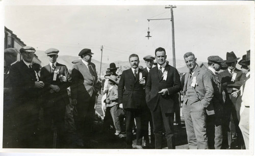 Photograph, portrait of Los Angeles Chamber of Commerce representatives