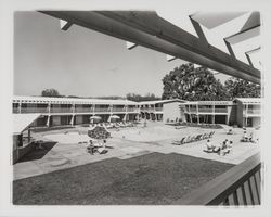 Swimming pool at Los Robles Lodge, Santa Rosa, California, 1961
