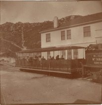 A passenger car of the Mount Tamalpais Scenic Railway, date unknown