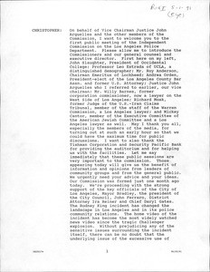 Transcripts from Independent Commission public hearing, 1991-05-01