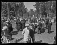 Crowd at the Iowa Picnic in Lincoln Park, Los Angeles, 1936