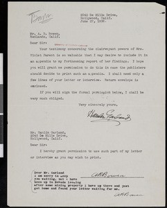 Hamlin Garland, letter, 1938-06-27, to A.R. Bowen