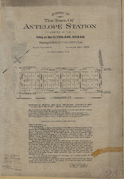 Survey of the Town of Antelope Station