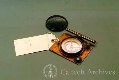Compass with sighting element, brass