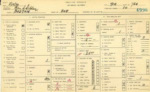 WPA household census for 808 BOSTON, Los Angeles