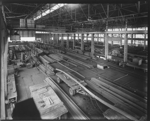 Factory storage area, Bethlehem Steel Company. 1936