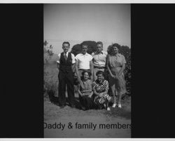 Nissen family posing for a photograph, Petaluma, California, about 1929