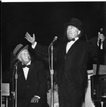 Jimmy Durante at the California State Fair in 1963 with Eddie Jackson on the right