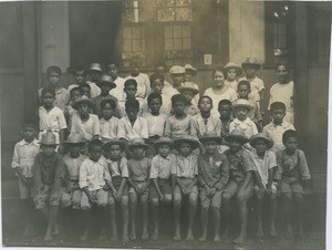 Papeete Boys' School. A first grade class