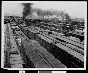 River Station freight yards near South Broadway, 1930