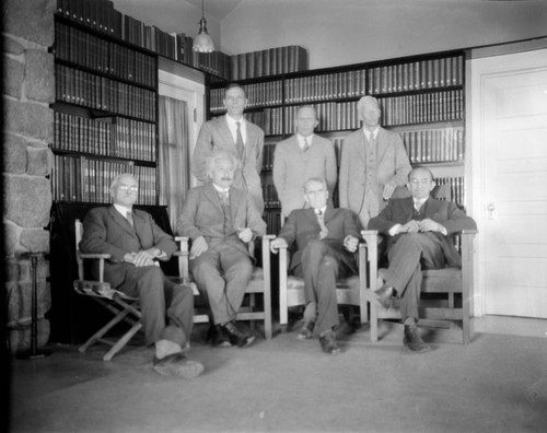 Scientists in the Monastery Library, Mount Wilson Observatory