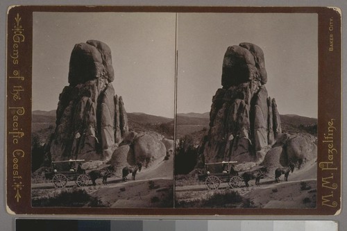 (Castle Rock. On the road from Boise City to Bellevue, Idaho; on verso.) Place of publication: Baker City. Photographer's series: Gems of the Pacific Coast