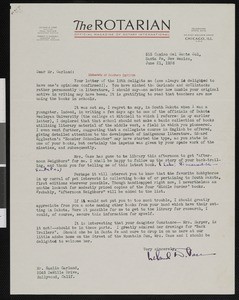 Leland D. Case, letter, 1938-06-21, to Hamlin Garland