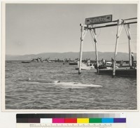 Sinking speedboat, Lake Tahoe