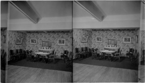 Typical Dining Room in the fashion of the late Eighties
