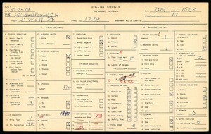 WPA household census for 1729 SOUTH WALL STREET, Los Angeles