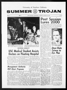 Summer Trojan, Vol. 15, No. 13, August 10, 1965