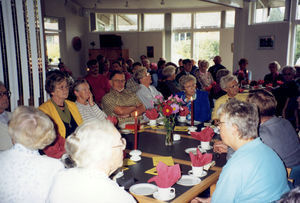 Foreign Missions event, Church House September 19, 1999 in Brædstrup. A section of participants