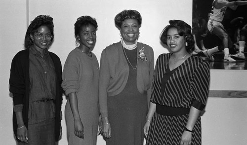 Diane Watson posing with other African American women, Los Angeles, 1987