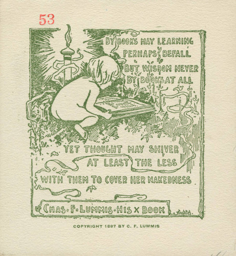 Charles F. Lummis Bookplate