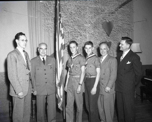 Boy Scouts at the Junior Chamber of Commerce