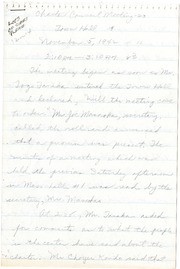 1942 handwritten Notes Taken by PHK of the Charter Council Meeting
