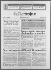 Daily Trojan, Vol. 106, No. 63, April 19, 1988
