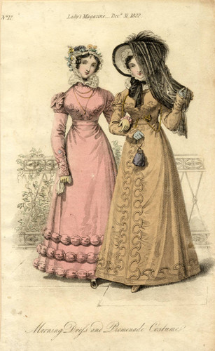 Morning and promenade dresses, Winter 1822