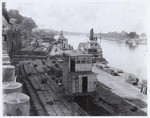 [Barges and steamers on the Sacramento River]