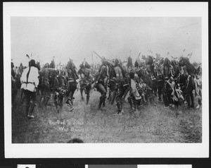 The Rose Bud and Sioux War Dance at Pine Ridge, South Dakota, December 25, 1890