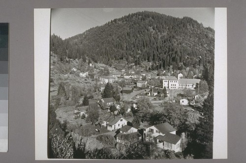 [View of town from hillside.] Downieville. 1954
