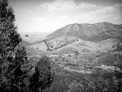 View of the Cahuenga Pass from Mulholland