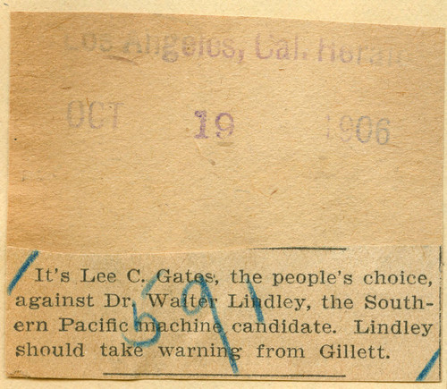 Lee C. Gates against Dr. Walter Lindley