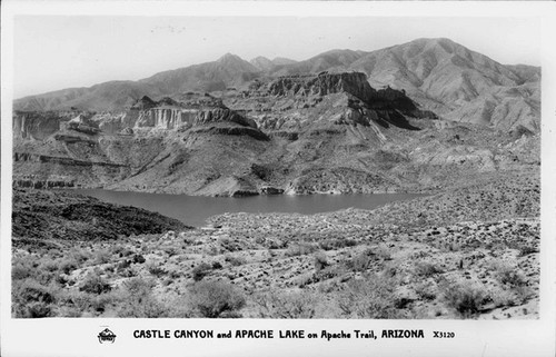Castle Canyon and Apache Lake on Apache Trail, Arizona