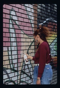 Spraycan event, Downtown Los Angeles, 1991
