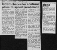 UCSC chancellor confirms plans to speed enrollment
