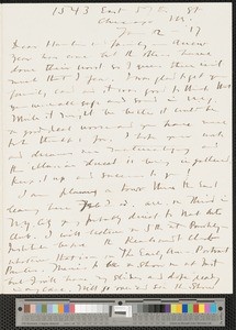 Charles Francis Browne, letter, 1917-01-12, to Hamlin, Zulime, Mary Isabel & Constance Garland