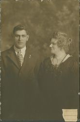 Portrait of Willam H. Hudson and an unidentified woman, about 1880