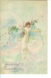 Easter greeting with an angel design
