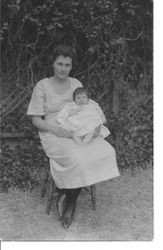 Anne Smith Steiner and daughter Barbara A., 2 months old, Sept 5, 1923