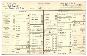 WPA household census for 681 EAST 116TH STREET, Los Angeles County