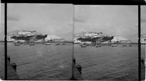 The fort and town from the jetty, Tangier, Morocco