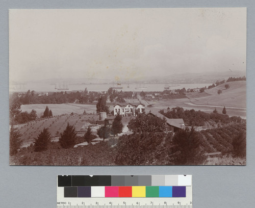 Rancho Bella Vista with view of bay, Martinez, California. [photographic print]