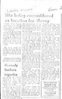 Site being considered as location for library