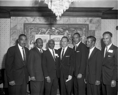 Men at UPC Press Club, Los Angeles, 1963