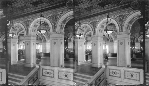 Entrance to Loaning Dept., Public Library, Chicago
