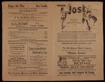 Theatre Jose program week of August 1, 1910