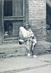 A Holy man, Hindu Priest (Sadhu), Nepal, April 1984